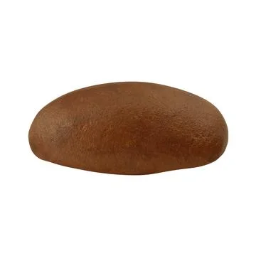 Close-Up Of Coffee Bean Over White Background Stock Illustration