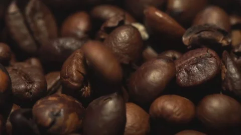 Close up of coffee beans Stock Footage 82390233