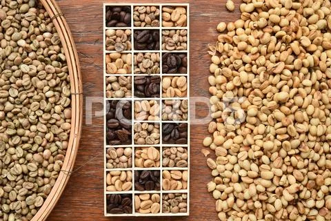Close up of coffee beans Stock Photos