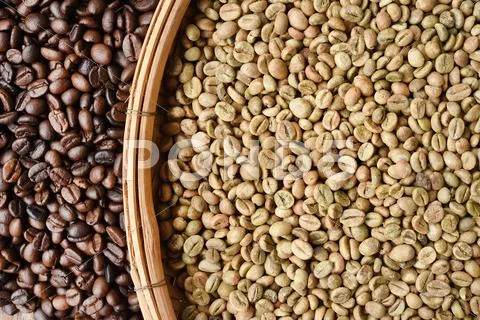Close up of coffee beans Stock Photos