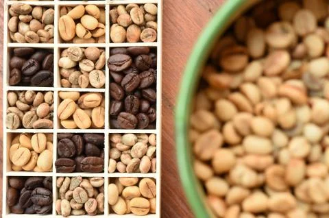 Close up of coffee beans Stock Photos