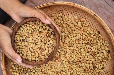 Close up of coffee beans Foto stock