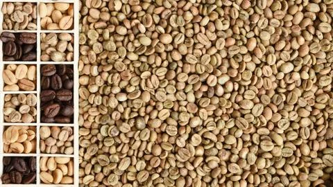 Close up of coffee beans Stock Photos