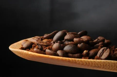 Close up on coffee beans Stock Photos