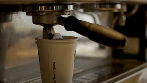 Close-up Of Coffee Being Made Stock Footage 127036109