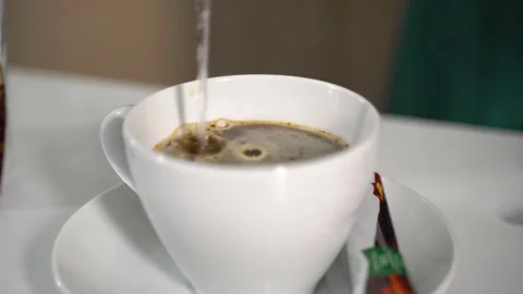 Close-up of coffee brewing Stock Footage 168207673