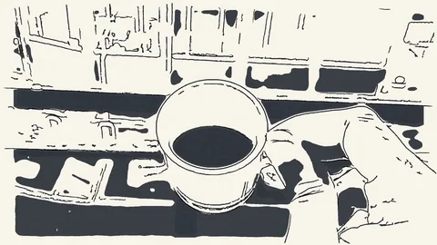 Close-up of a coffee cup Video stock 87263526