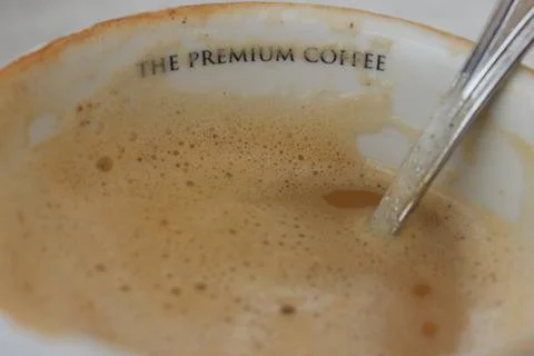 Close-up coffee cup Foto stock