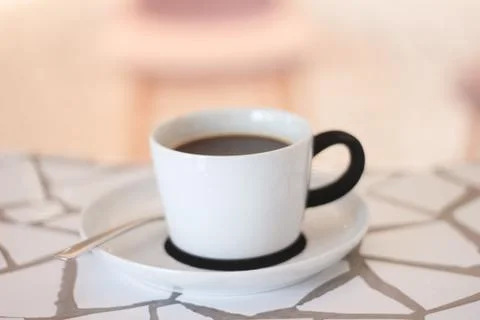 A close up of a coffee cup Stock Photos