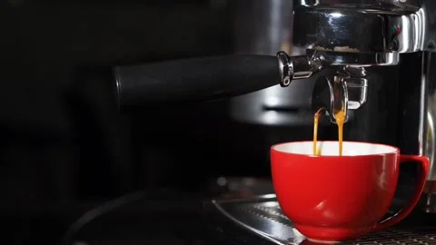 Close up Coffee machine Видео 106617910