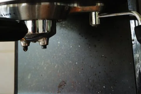 Close up of coffee machine Stock Photos