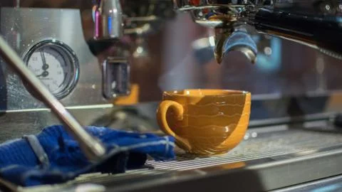 Close up Coffee machine. Stock Photos