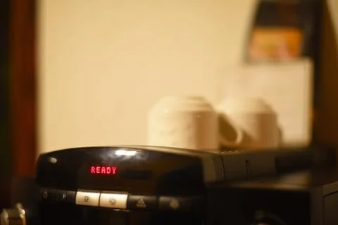 Close up of a coffee machine Stock Photos