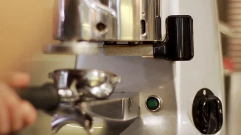 Close up of coffee maker making coffee in slow motion, Portugal Stock Footage 129068048