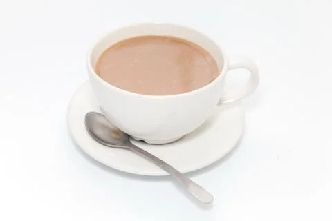 Close up of coffee on white background Stock Photos
