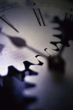 Close up of cog wheels Stock Photos