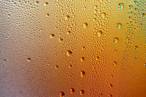Close-up of cold steam on the glass surface Stock Photos