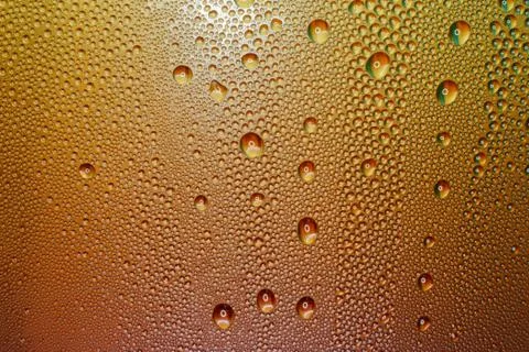 Close-up of cold steam on the glass surface Stock Photos