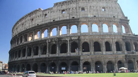 Close up of The Coliseum Stock Footage 39251121