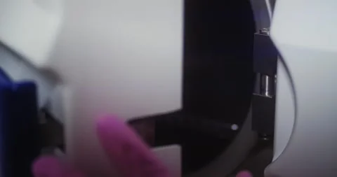 Close-up. Collect instruments after sterilization and close the autoclave 動画素材 155927240