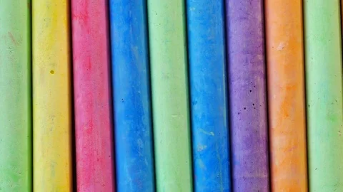 Close up Color of chalk Stock Footage 79202829