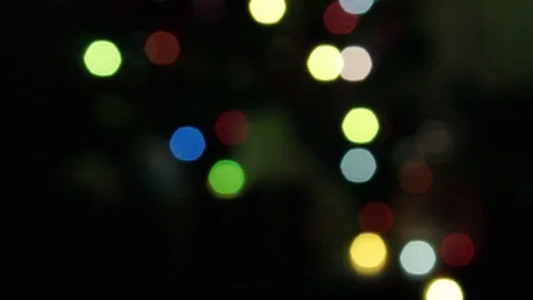 Close-Up Of Colored Bokeh Lights Stock Footage 122218070