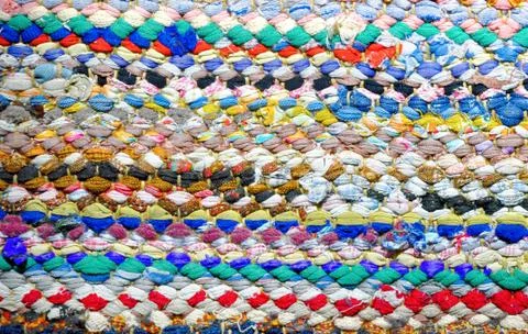 Close up of colored carpet pattern background Stock Photos