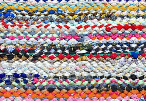 Close up of colored carpet pattern background Stock Photos