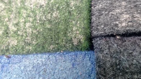 Close-up of colored carpet textures. Stock Photos