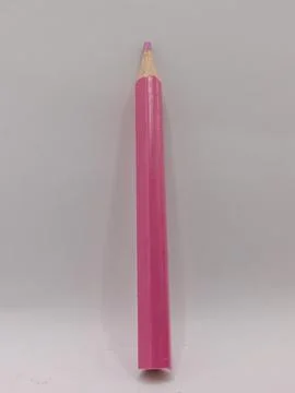 Close-up of colored pencil on a white background Foto stock
