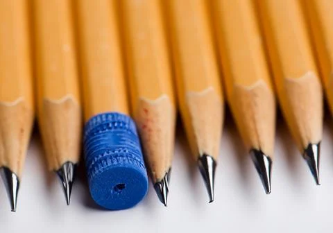 Close up of colored pencils Stock Photos