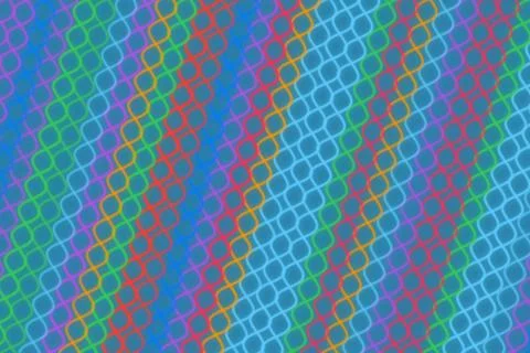Close-up of colorful abstract pattern with hexagons and lines Stock Photos