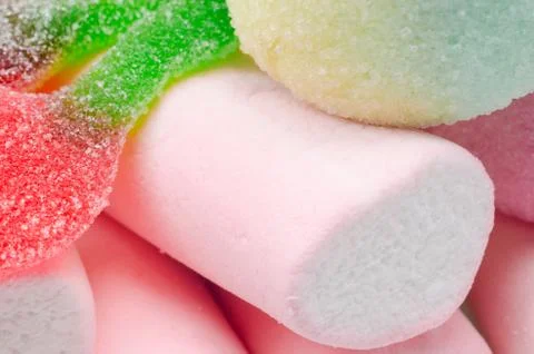 Close-Up Of Colorful Candy Fotos de archivo