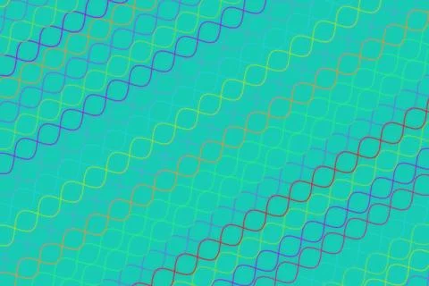 Close-up of colorful hexagon pattern on textured background Ilustración de archivo