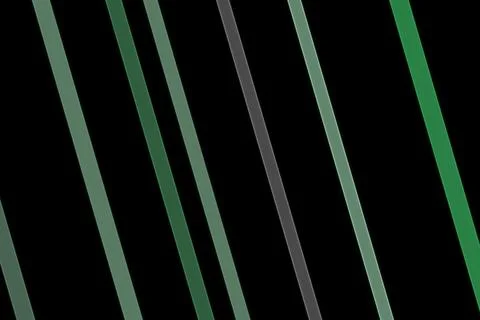 Close-up of colorful led light strips on a black background Stock Illustration