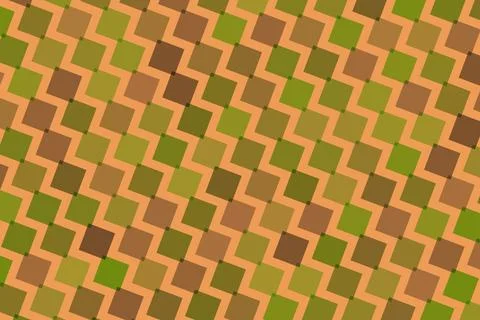 Close-up of a colorful mosaic tile pattern with green and yellow Stock Illustration