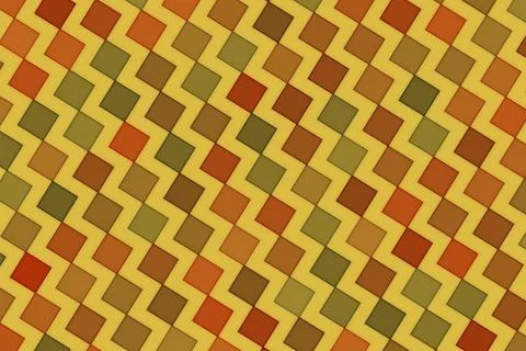 Close-up of colorful mosaic tile pattern in warm tones Stock Illustration
