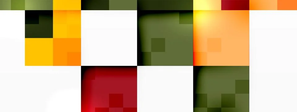 A close up of a colorful square pattern on a white background 스톡 일러스트
