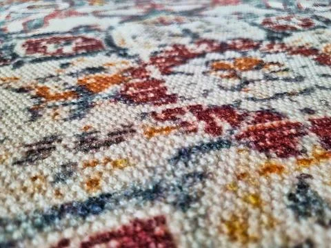 Close-Up of Colorful Textile Pattern Stock Photos