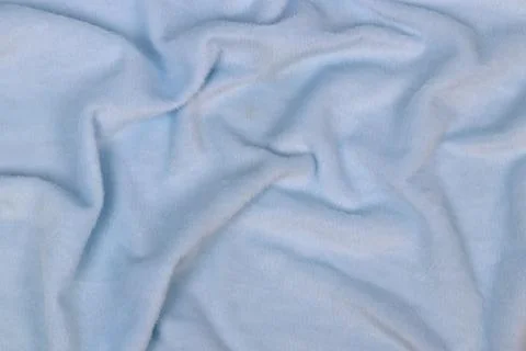 Close up Colorful Texture and Pattern of Blue Fleece Fabric 写真素材
