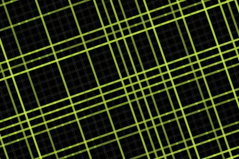 Close-up of colorful wire grid pattern on black background Stockillustratie