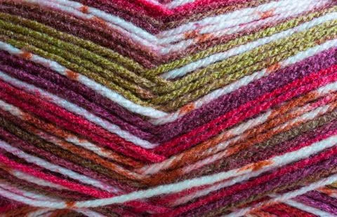 Close up on colouful yarn wool threads Stock Photos