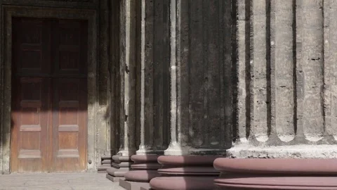 Close up Columns of Kazan Cathedral, Saint Petersburg Stockbeeldmateriaal 84655607