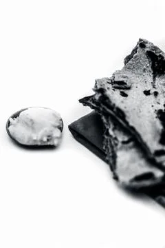 Close up of common or main ingredients of Malida isolated on white which are  Stock Photos