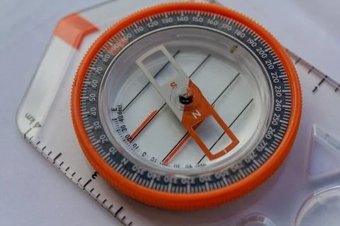 Close up of a compass 库存照片