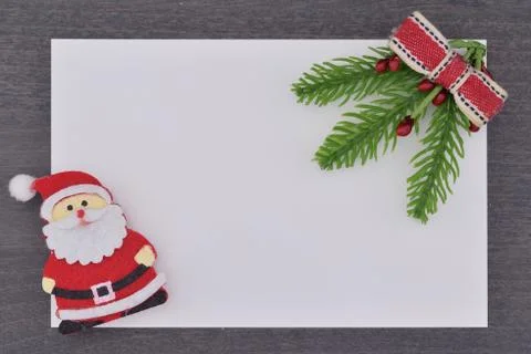 Close up of a composition of Christmas decorations with copy space Photos