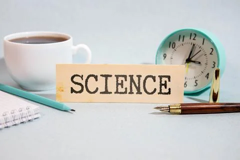 Close- up of computer chip with AI sign. science text Stock Photos
