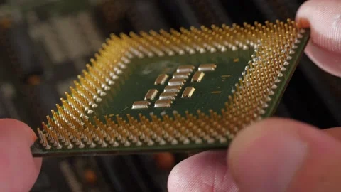Close up of computer circuit board Stock Footage 279539229