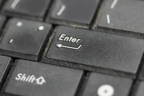 Close up computer key , enter, end Stock Photos