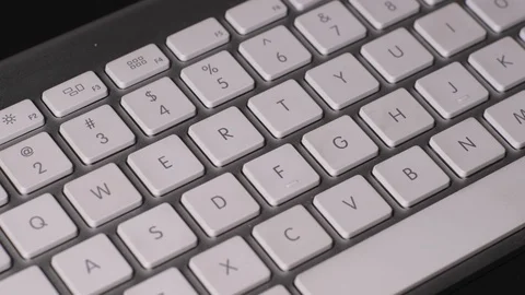 Close up of a computer keyboard Video stock 111539388